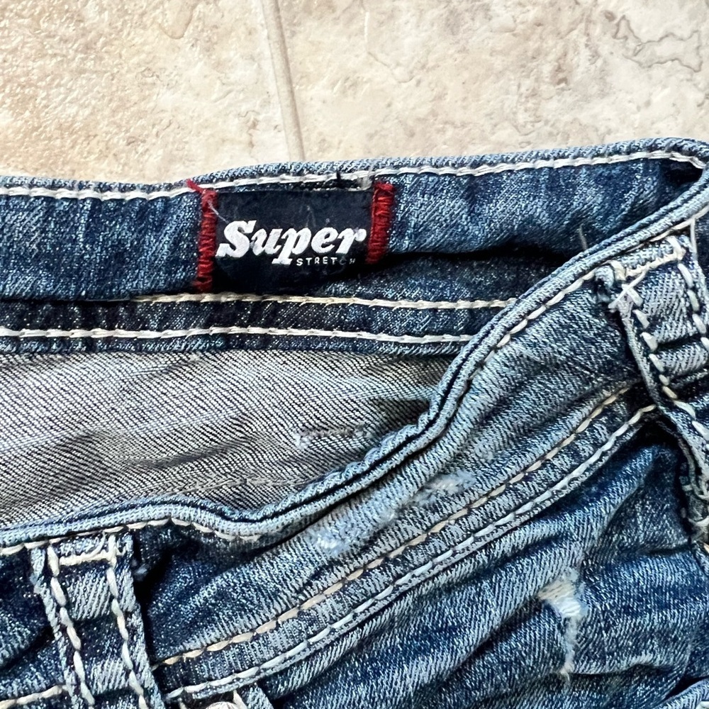 Women’s silver jeans distressed boyfriend 31/25 - Picture 6 of 10